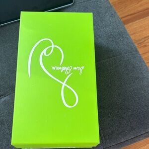 Sam Edelman Neon Lime Green Shoe Box with White Logo